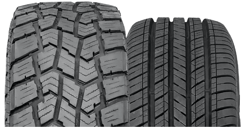 Two MultiTrax tires