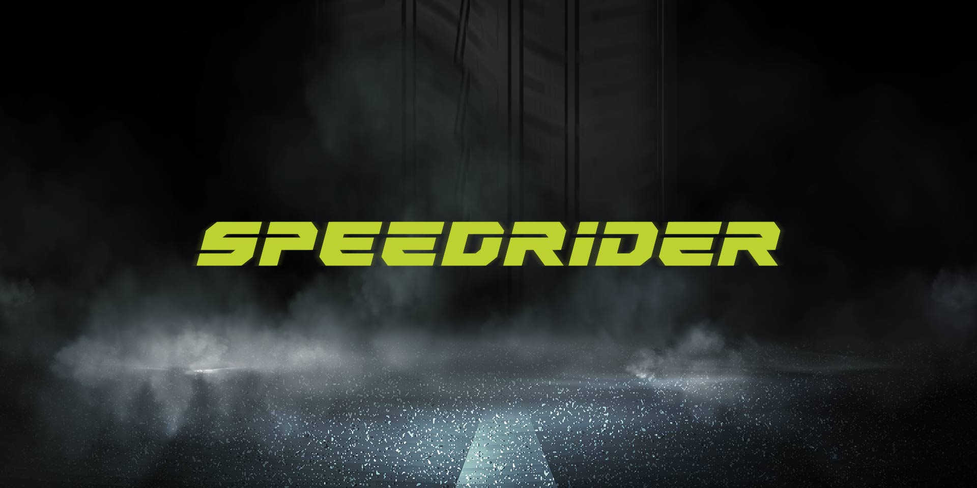 Speedrider sports car on a mountain road
